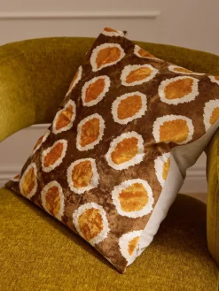 Outlet Funda de cojín de viscosa estampada en tejido jacquard Eddie Cojines Decorativos|Mantas