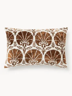 Funda de cojín de viscosa estampada en tejido jacquard Hazel Mantas|Cojines Decorativos