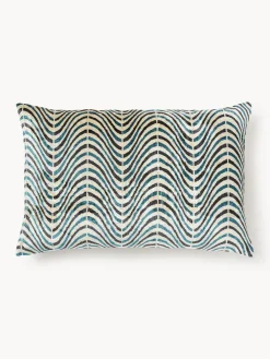 Discount Funda de cojín de viscosa estampada en tejido jacquard Hayden Cojines Decorativos|Mantas