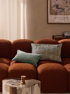 Discount Funda de cojín de viscosa estampada en tejido jacquard Hayden Cojines Decorativos|Mantas