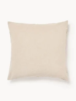 Cojines Decorativos|Cojines Decorativos>Westwing Collection Funda de cojín de viscosa con tejido jacquard Drew Gris claro con motivo de rombos