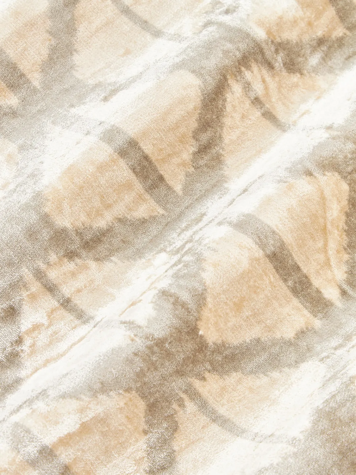 Cojines Decorativos|Cojines Decorativos>Westwing Collection Funda de cojín de viscosa con tejido jacquard Drew Gris claro con motivo de rombos