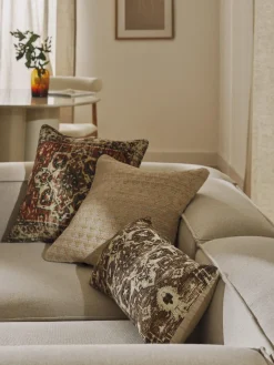 New Funda de cojín de yute Nario Mantas|Cojines Decorativos