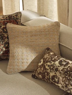 New Funda de cojín de yute Nario Mantas|Cojines Decorativos