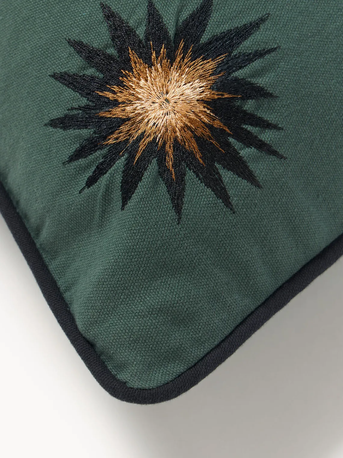 Mantas|Cojines Decorativos>Les Ottomans Funda de cojín decorativo de algodón artesanal Velvety Gris azulado, color vino, blanco Off White