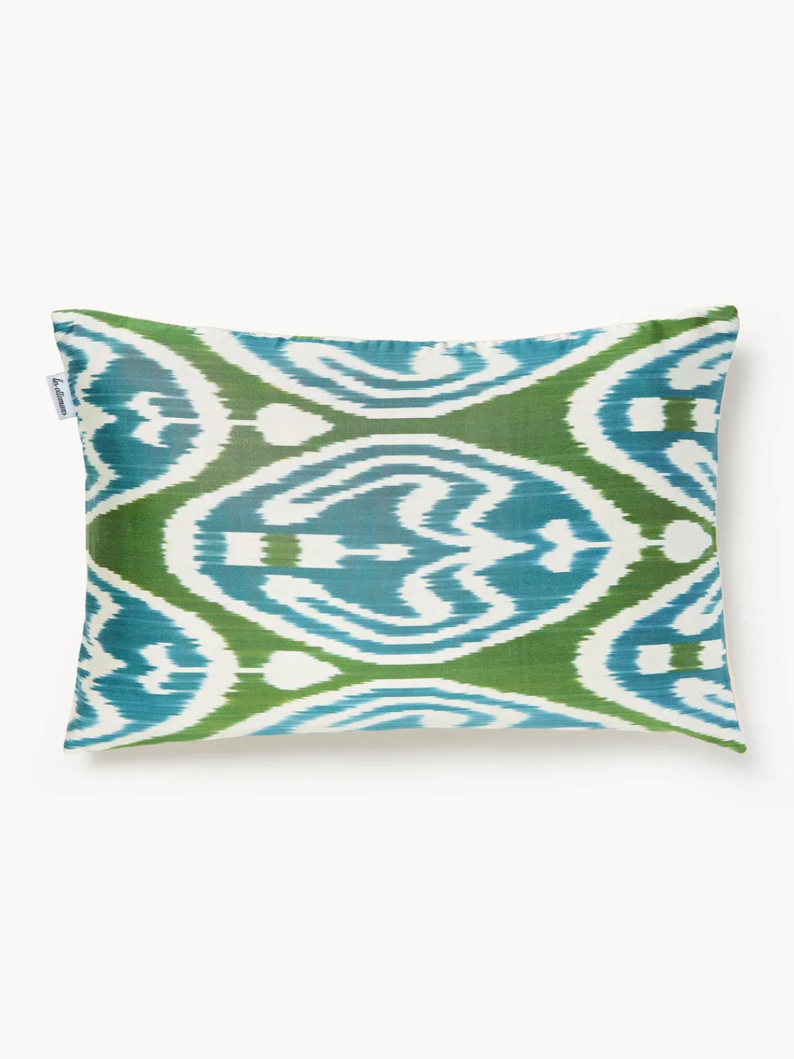 New Funda de cojín decorativo de seda con estampado abstracto Silky Mantas|Cojines Decorativos