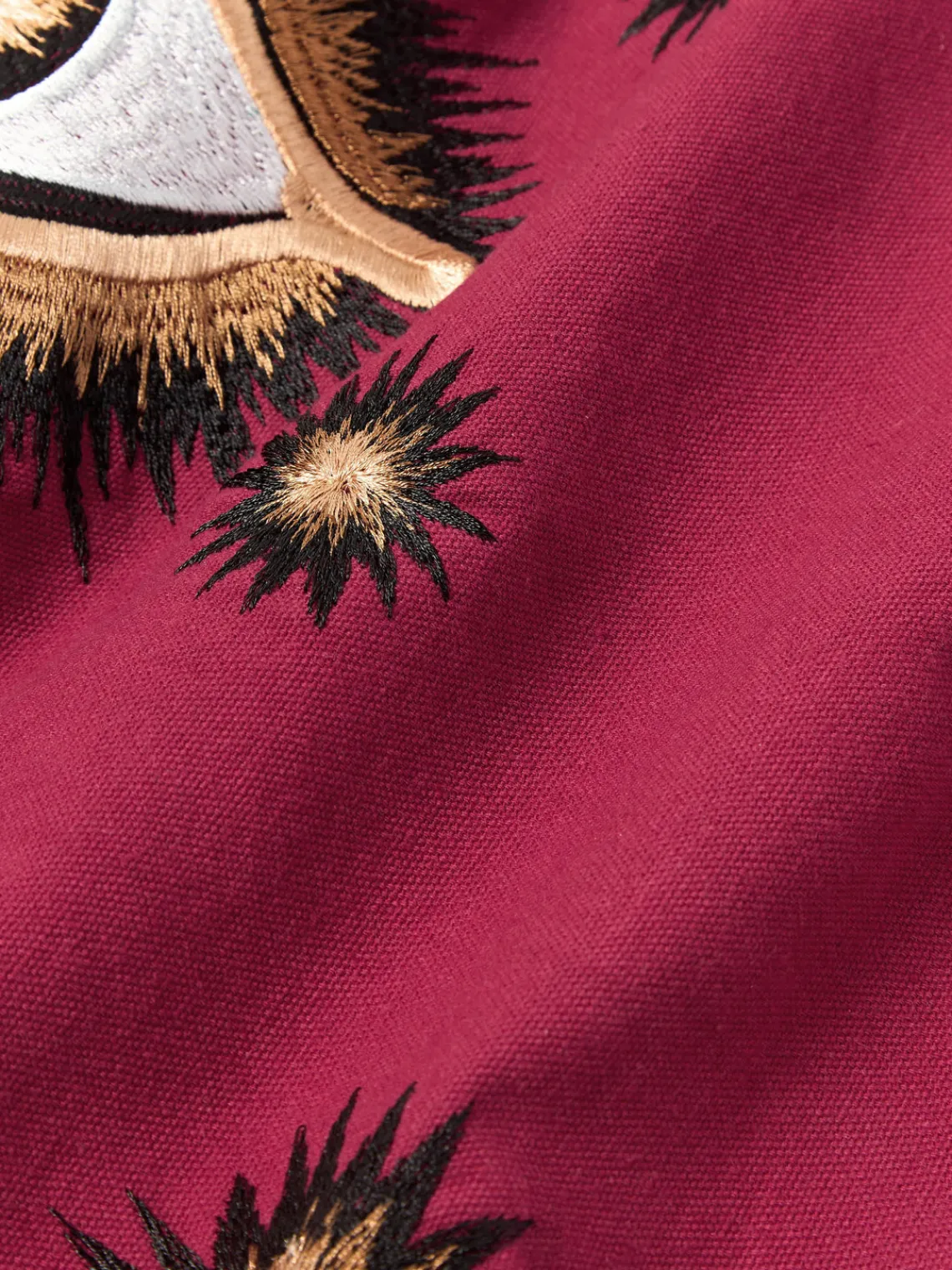 Cojines Decorativos|Mantas>Les Ottomans Funda de cojín decorativo de algodón artesanal Velvety Rojo óxido, beige