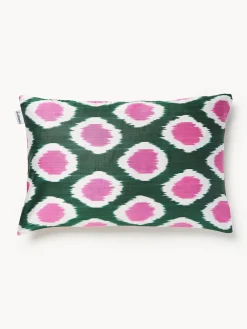 Funda de cojín decorativo de seda con estampado abstracto Silky Mantas|Cojines Decorativos