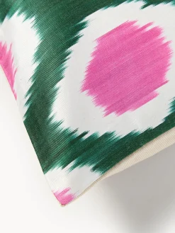 Funda de cojín decorativo de seda con estampado abstracto Silky Mantas|Cojines Decorativos