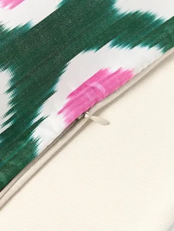 Funda de cojín decorativo de seda con estampado abstracto Silky Mantas|Cojines Decorativos