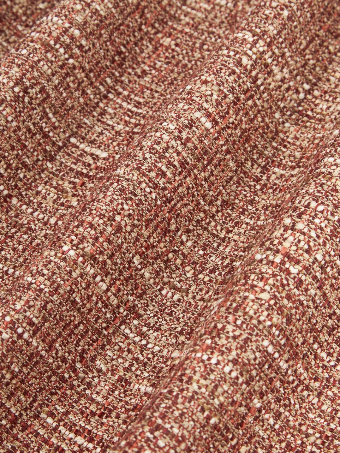 Mantas|Cojines Decorativos>Westwing Collection Funda de cojín en bouclé Talea Rojo óxido