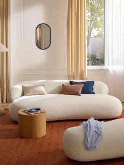 Sale Funda de cojín en bouclé Talea Mantas|Cojines Decorativos