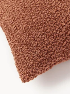 Mantas|Cojines Decorativos>Westwing Collection Funda de cojín en tejido bouclé Bellamie Bouclé terracota