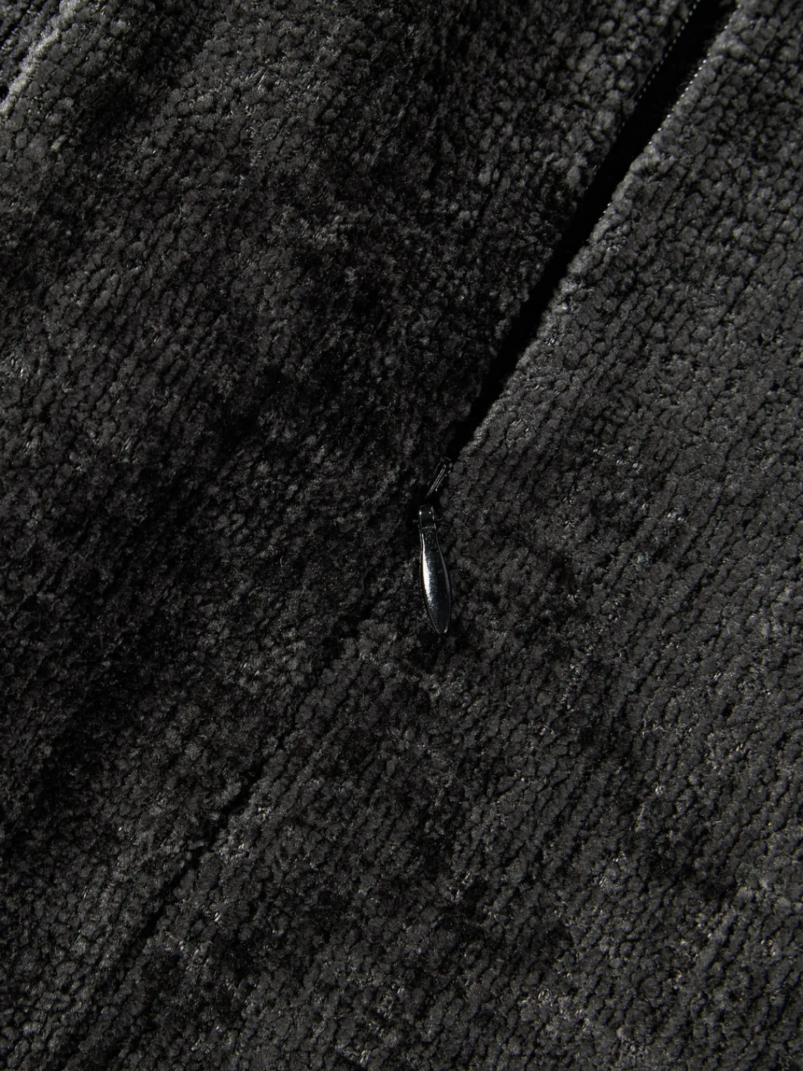 Mantas|Cojines Decorativos>Westwing Collection Funda de cojín en tejido bouclé Shannon S 40x60 Bouclé negro