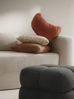 Clearance Funda de cojín en tejido bouclé y chenilla Nenda Cojines Decorativos|Mantas