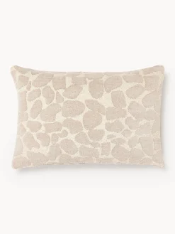 Funda de cojín en tejido bouclé y chenilla Nenda Cojines Decorativos|Mantas