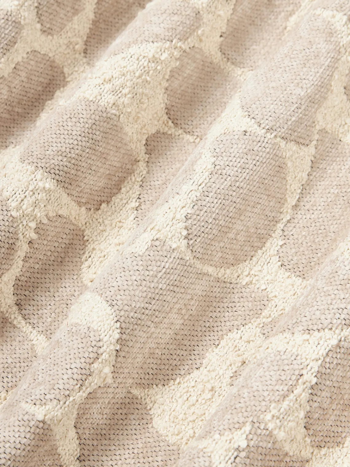 Funda de cojín en tejido bouclé y chenilla Nenda Cojines Decorativos|Mantas