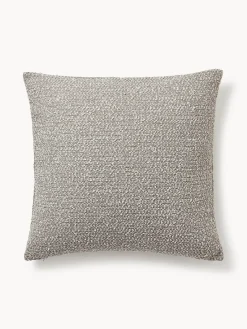 Mantas|Cojines Decorativos>Westwing Collection Funda de cojín en tejido bouclé Bellamie Bouclé greige