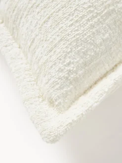 Outlet Funda de cojín en tejido bouclé Shannon OW 40x60 Cojines Decorativos|Mantas