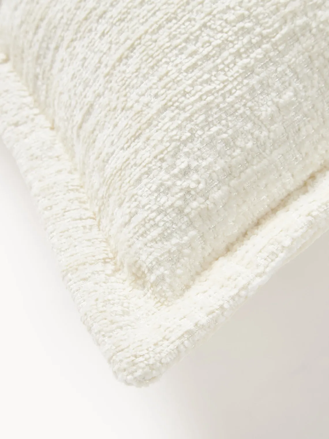 Outlet Funda de cojín en tejido bouclé Shannon OW 40x60 Cojines Decorativos|Mantas