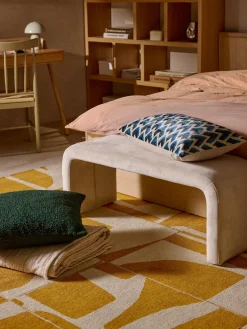 Cojines Decorativos|Cojines Decorativos>Westwing Collection Funda de cojín en tejido bouclé Bellamie Bouclé verde oscuro