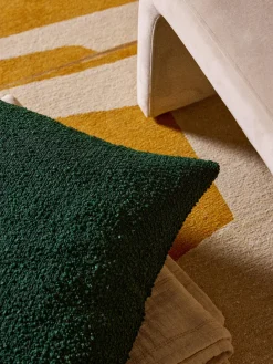 Cojines Decorativos|Cojines Decorativos></noscript>Westwing Collection Funda de cojín en tejido bouclé Bellamie Bouclé verde oscuro