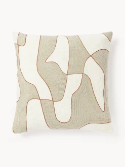 Clearance Funda de cojín estampada Kobe Mantas|Cojines Decorativos