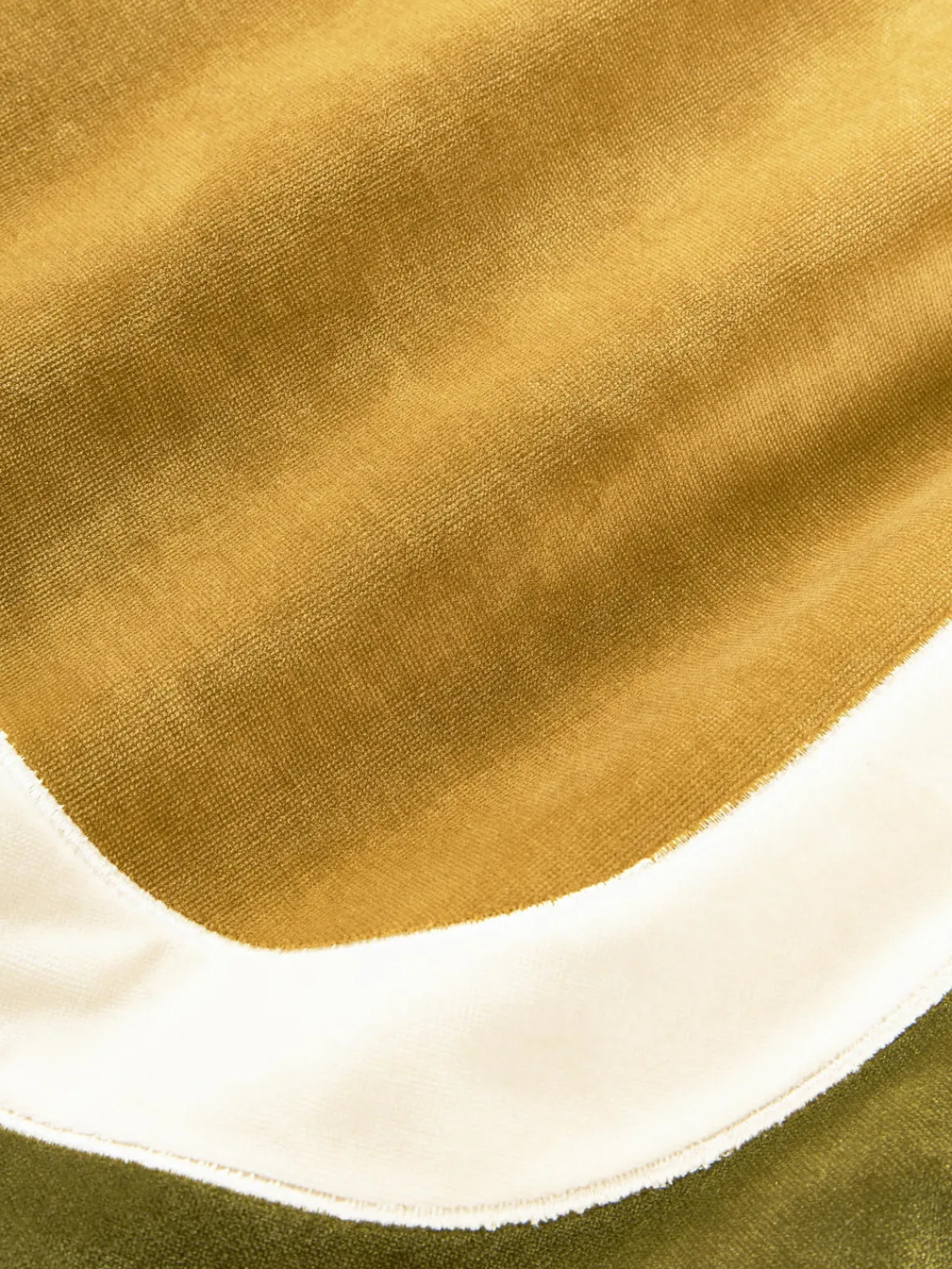 Cojines Decorativos|Mantas>Westwing Collection Funda de cojín estampada Vila Mostaza, verde oliva, blanco