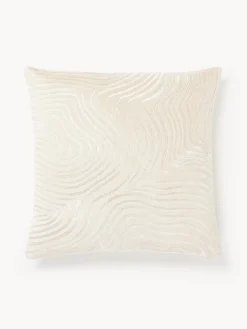 Mantas|Cojines Decorativos>Westwing Collection Funda de cojín Finna Beige claro