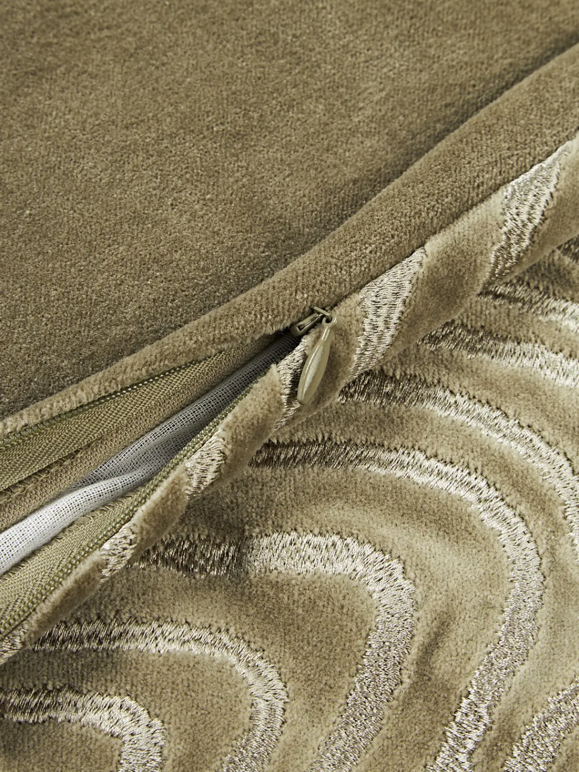 Cojines Decorativos|Cojines Decorativos>Westwing Collection Funda de cojín Finna Verde oscuro