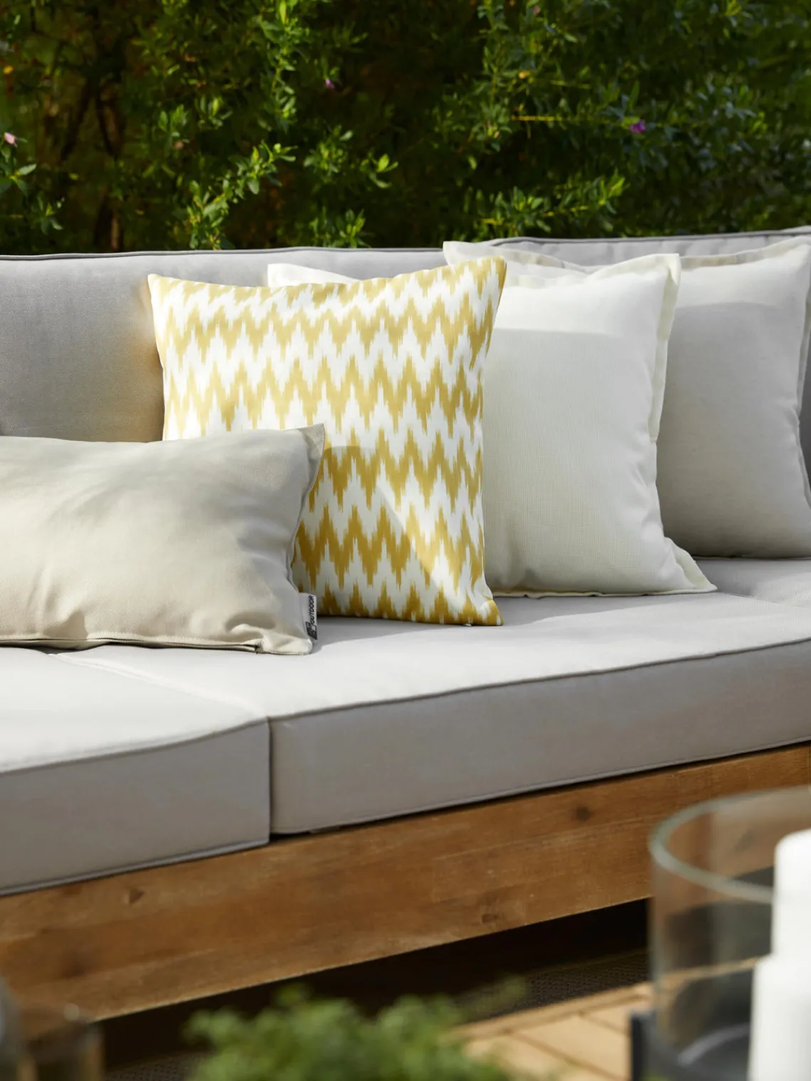 Clearance Funda de cojín para exterior con estampado ikat Maillot Cojines De Exterior|Cojines Decorativos