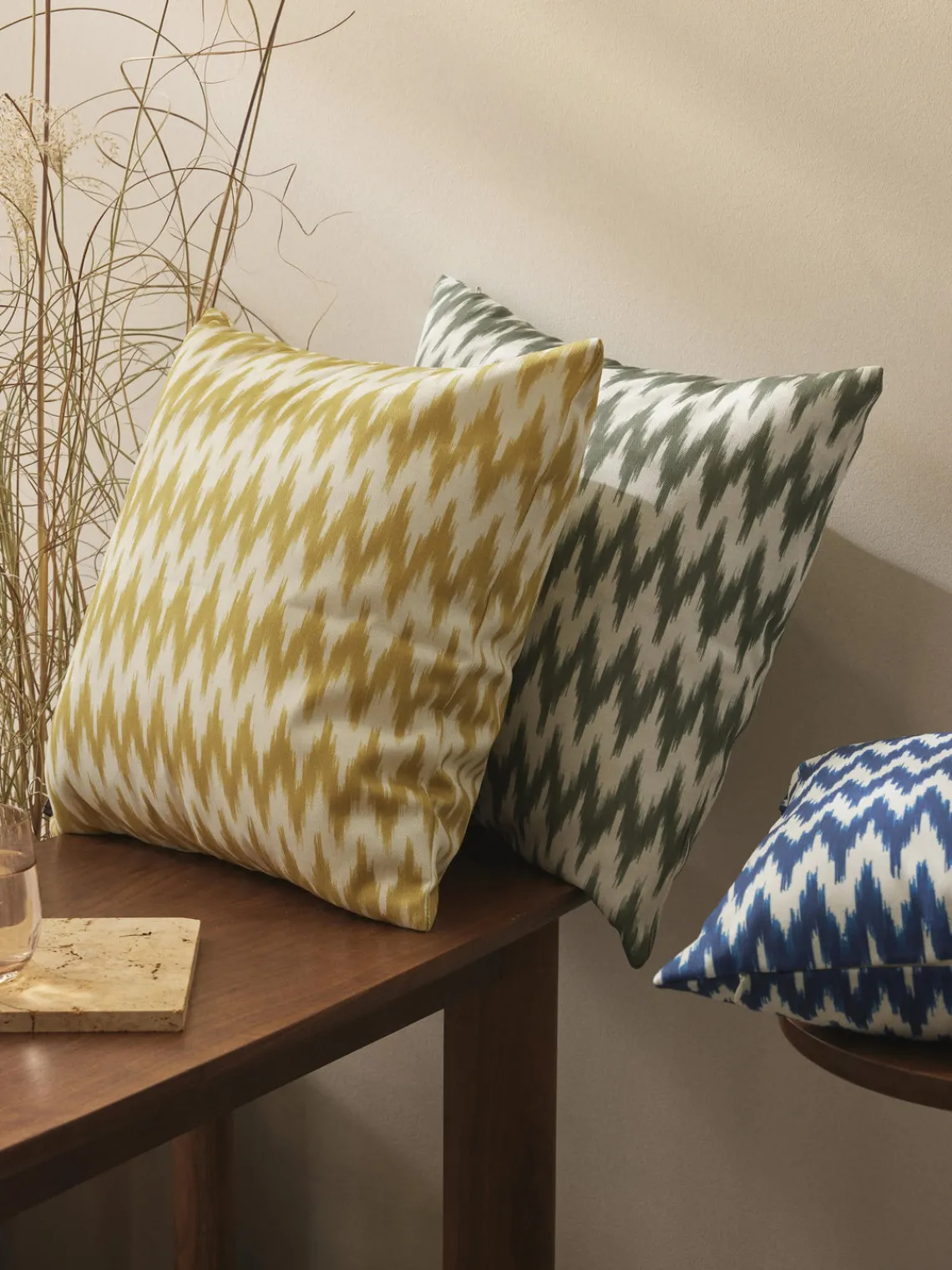 Clearance Funda de cojín para exterior con estampado ikat Maillot Cojines De Exterior|Cojines Decorativos