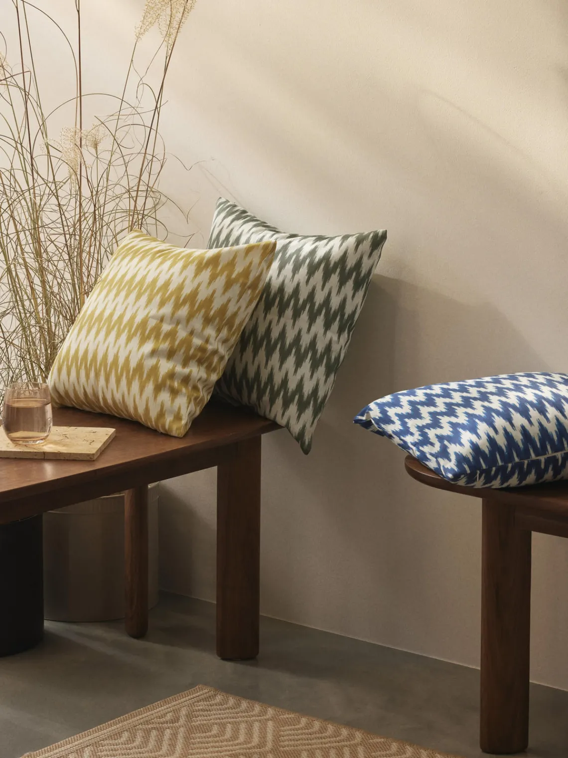 Clearance Funda de cojín para exterior con estampado ikat Maillot Cojines De Exterior|Cojines Decorativos