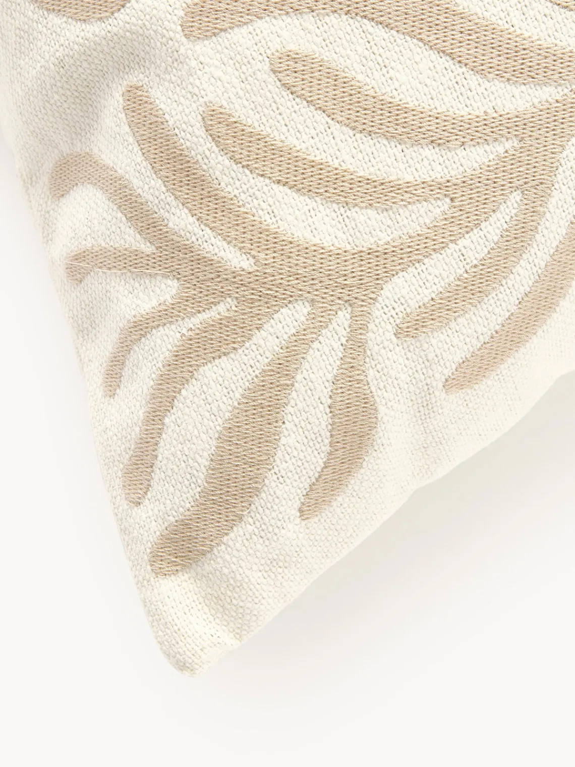 Mantas|Cojines De Exterior>Westwing Collection Funda de cojín para exterior decorativa Aryna Blanco Off White, beige