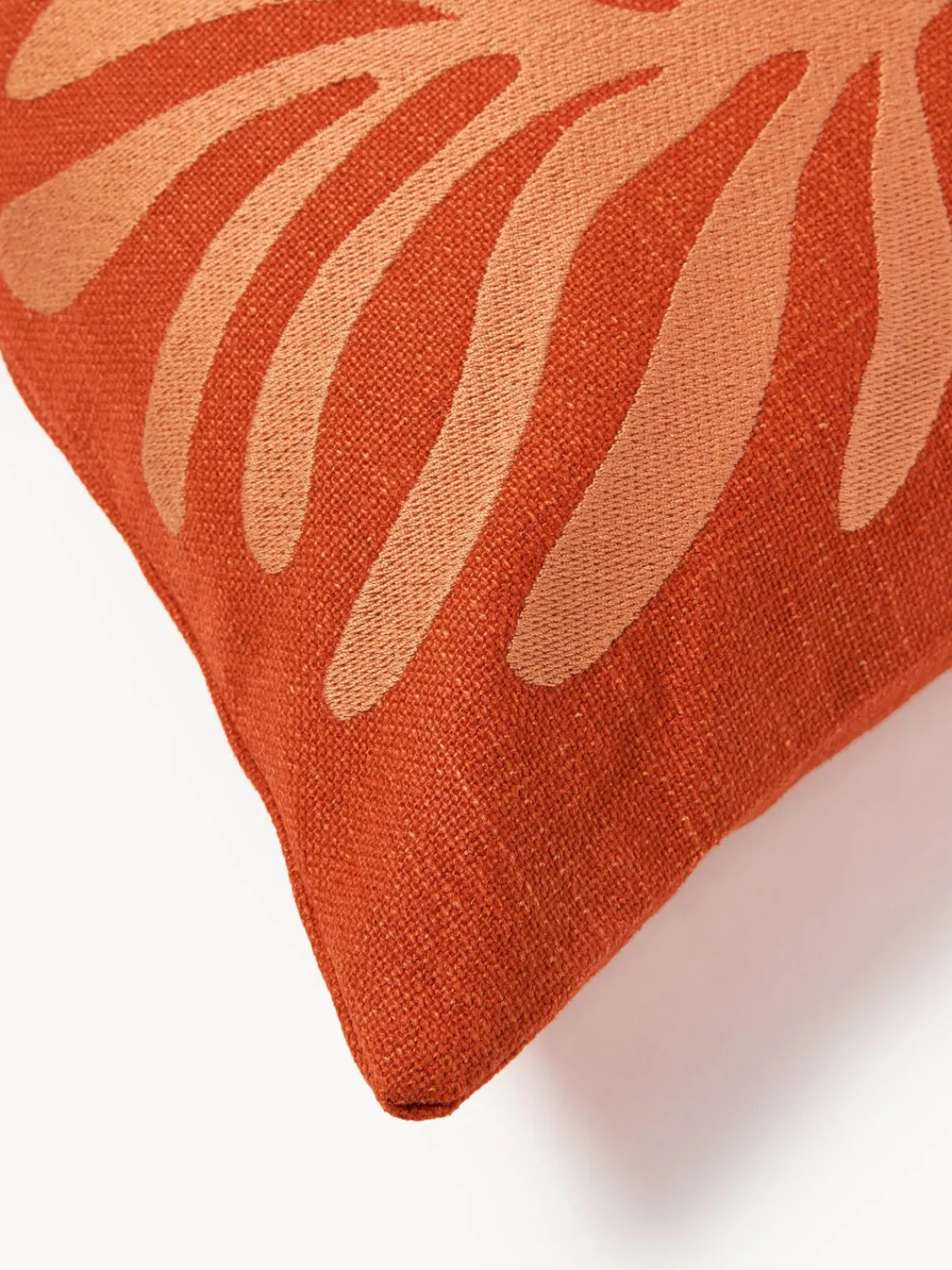 Mantas|Cojines De Exterior>Westwing Collection Funda de cojín para exterior decorativa Aryna Terracota, naranja