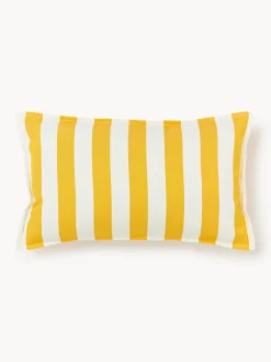 Cojines De Exterior|Cojines Decorativos>Westwing Collection Funda de cojín para exterior Cosby Blanco, amarillo limón