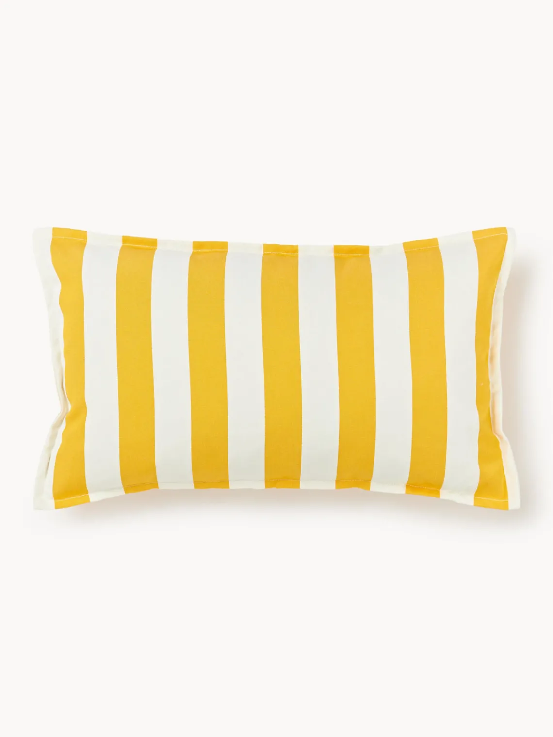 Cojines De Exterior|Cojines Decorativos>Westwing Collection Funda de cojín para exterior Cosby Blanco, amarillo limón