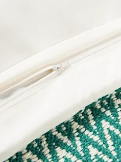 Hot Funda de cojín para exterior con tejido artesanal y flecos Suria Cojines De Exterior|Cojines Decorativos