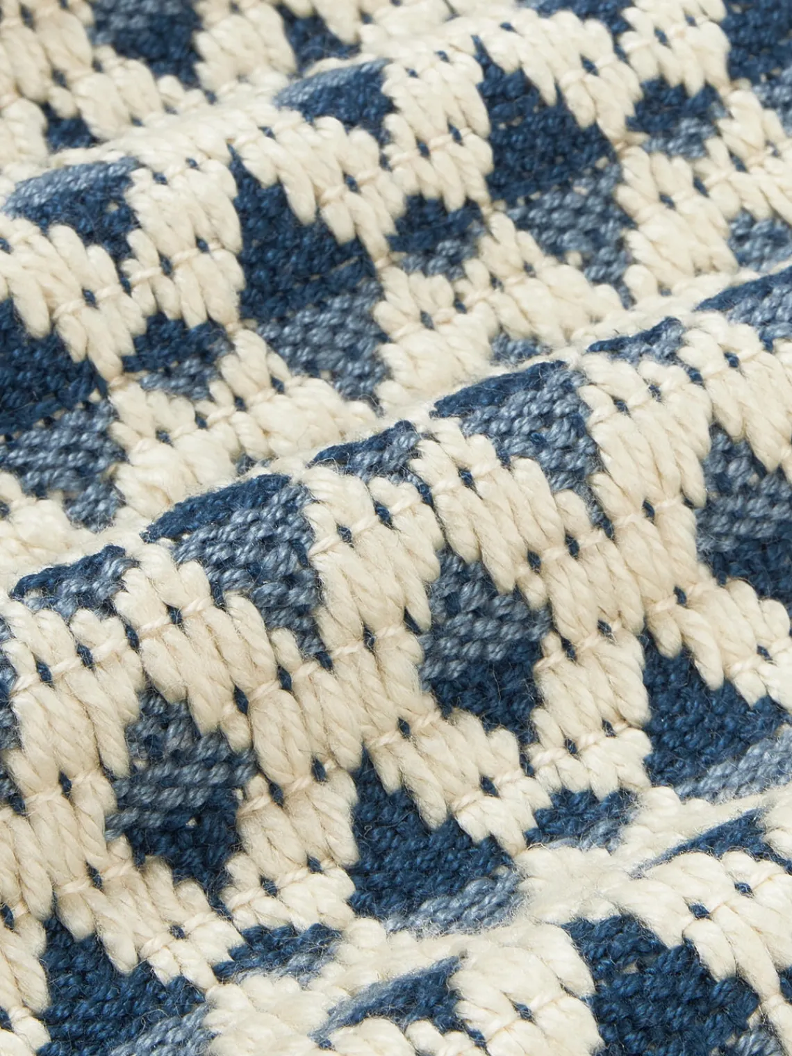 Cojines De Exterior|Cojines Decorativos>Westwing Collection Funda de cojín para exterior con tejido estampado Yamir Tonos azules, blanco Off White