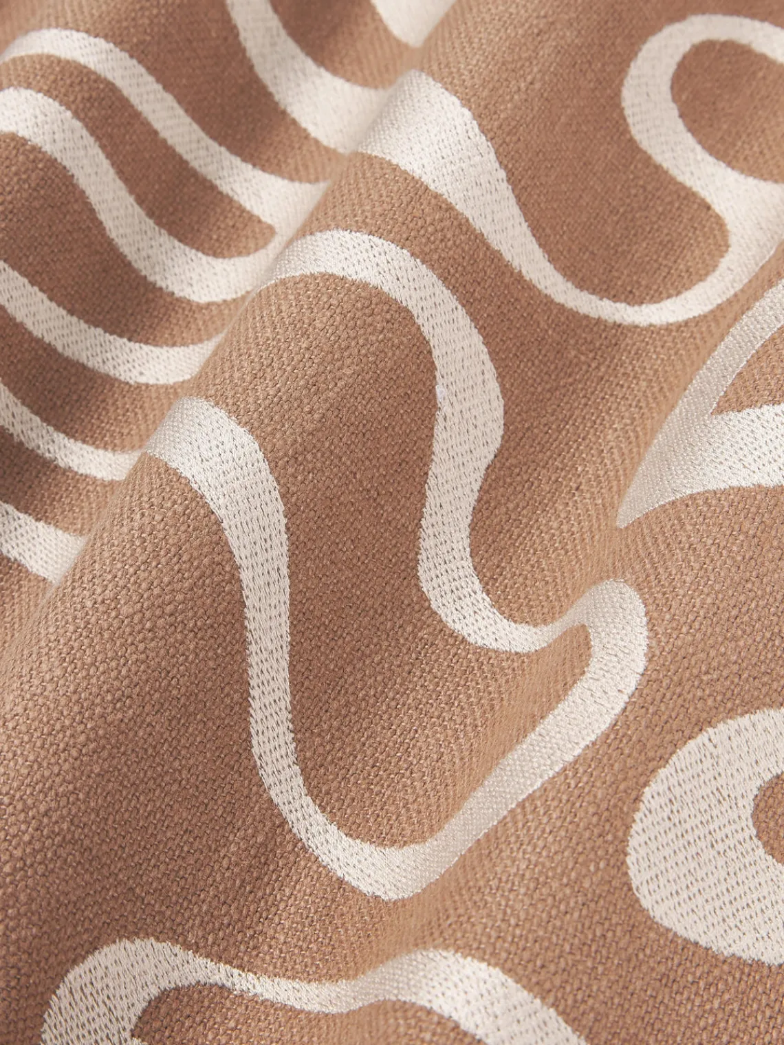 Best Funda de cojín para exterior con estampado de ondas bordadas Shanti Mantas|Cojines De Exterior