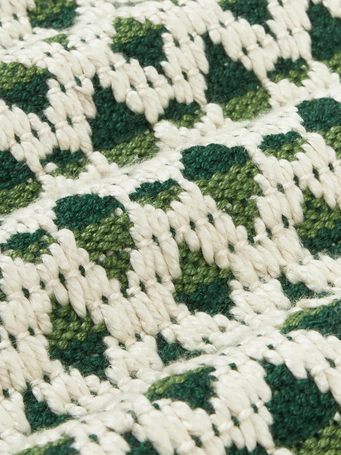 Cojines De Exterior|Cojines Decorativos>Westwing Collection Funda de cojín para exterior con tejido estampado Yamir Tonos verdes, blanco Off White