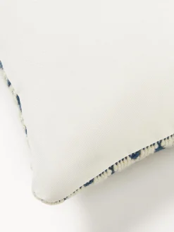 Cojines De Exterior|Cojines Decorativos></noscript>Westwing Collection Funda de cojín para exterior con tejido estampado Yamir Tonos azules, blanco Off White