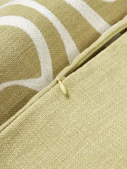 Best Funda de cojín para exterior con estampado de ondas bordadas Shanti Mantas|Cojines De Exterior