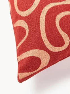 New Funda de cojín para exterior con estampado de ondas bordadas Shanti Cojines De Exterior|Cojines Decorativos