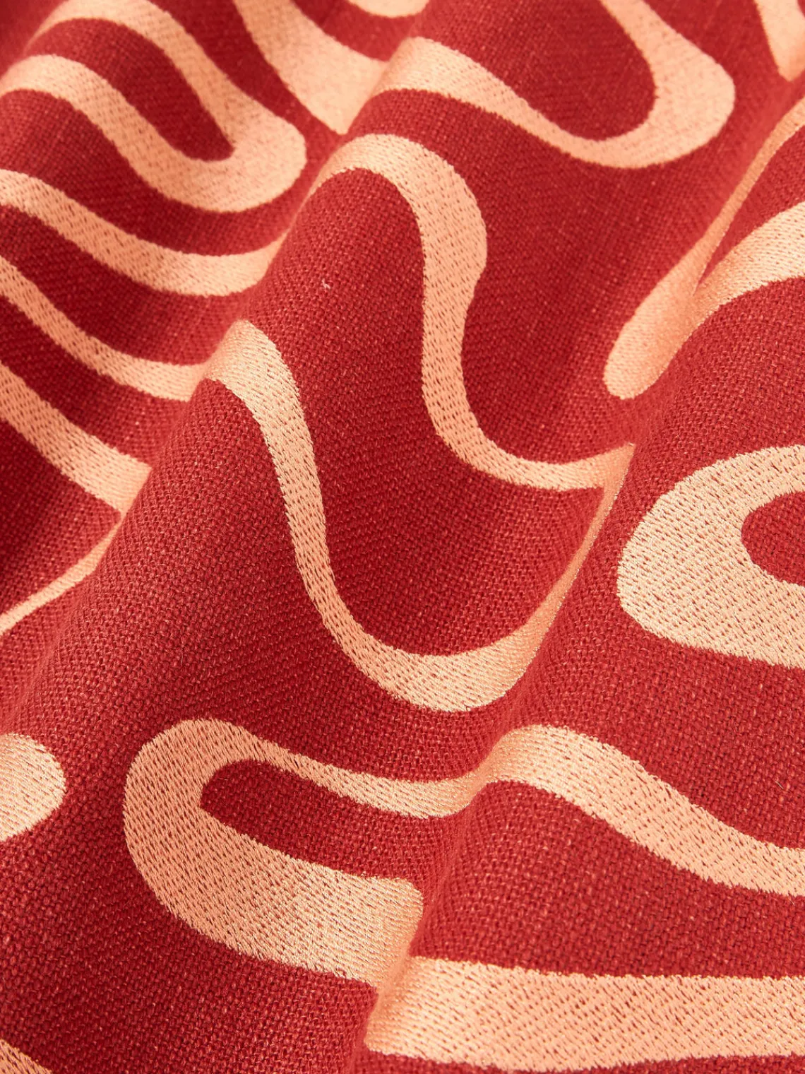 New Funda de cojín para exterior con estampado de ondas bordadas Shanti Cojines De Exterior|Cojines Decorativos