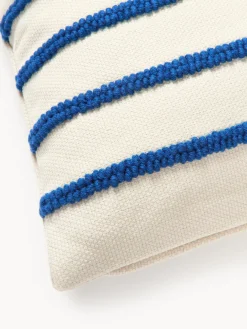 Sale Funda de cojín reversible con inscripción bordada Blah Blah Mantas|Cojines Decorativos