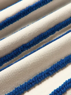 Sale Funda de cojín reversible con inscripción bordada Blah Blah Mantas|Cojines Decorativos