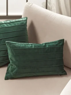 Online Funda de cojín texturizada de terciopelo Lola Mantas|Cojines Decorativos