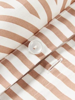 Mantas|Fundas Nórdicas></noscript>Westwing Collection Funda nórdica de algodón Arcs Turrón, blanco