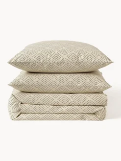 Fundas Nórdicas|Mantas></noscript>Westwing Collection Funda nórdica de algodón estampado Milano Beige